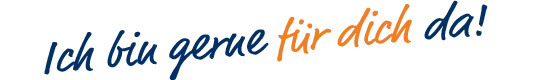 Text Ich bin gerne für Sie da.